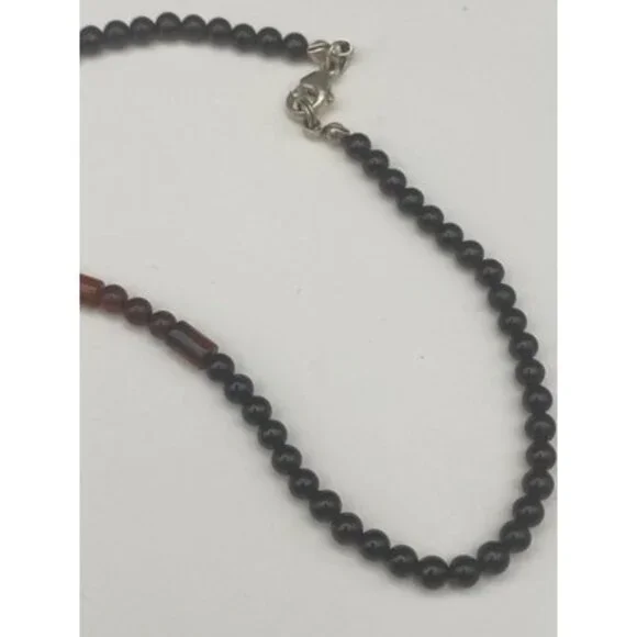 Statement Necklace Baltic Amber Honey to Cognac Beads Boho 16" + 7" Drop  LOOK - Picture 4 of 11